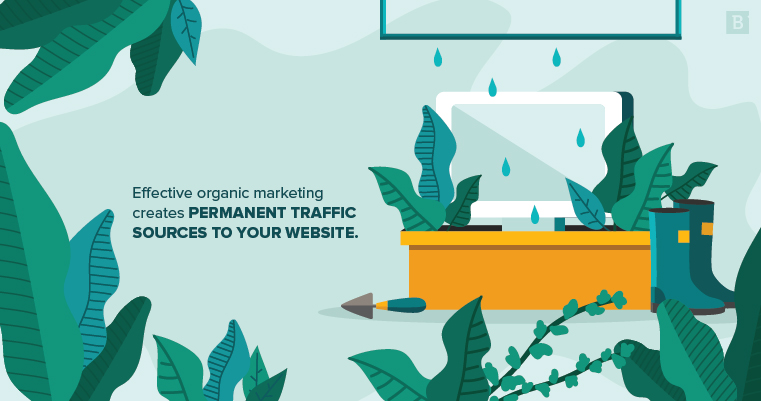 effective organic marketing creates permanent traffic sources to your website