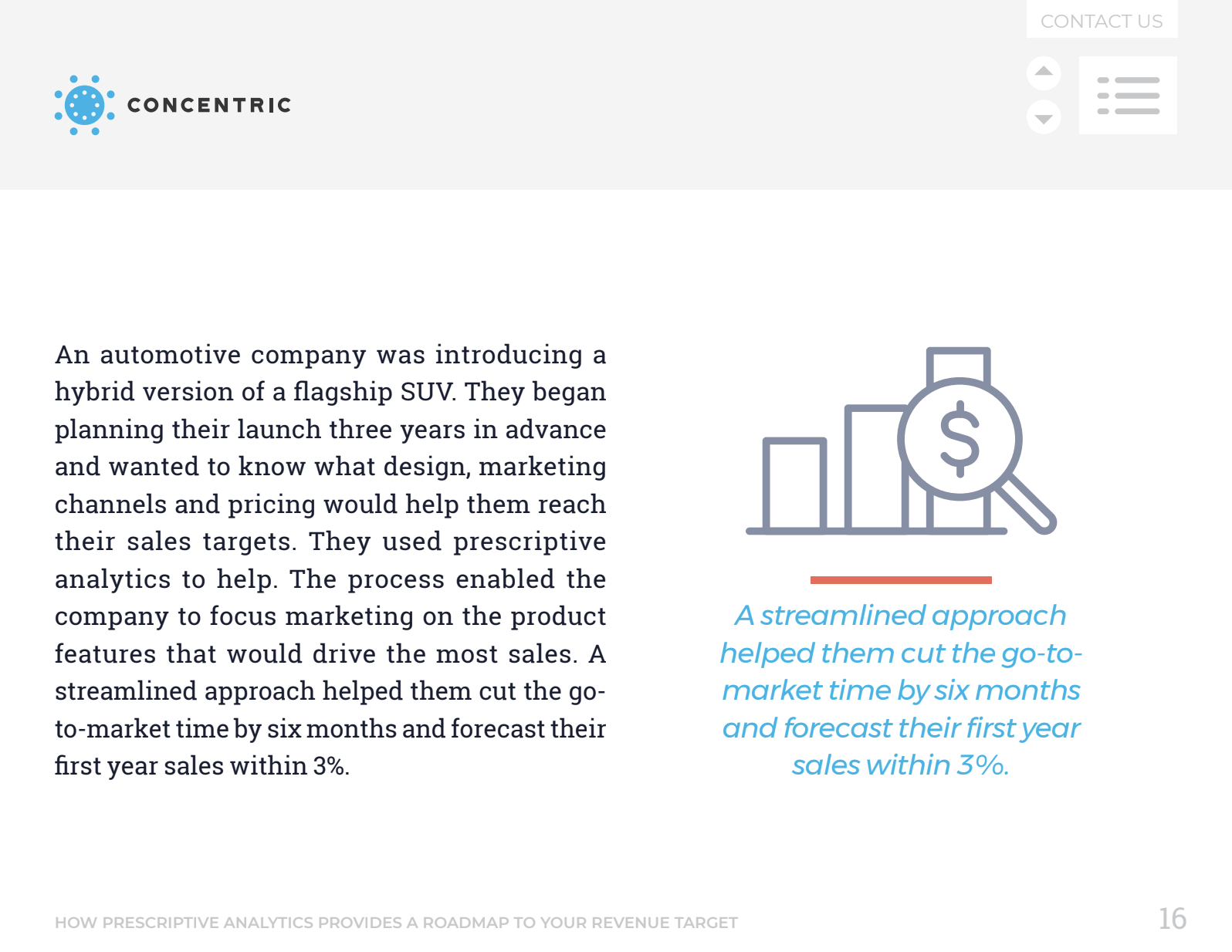 An excerpt from Concentric’s highly successful eBook about prescriptive analytics.
